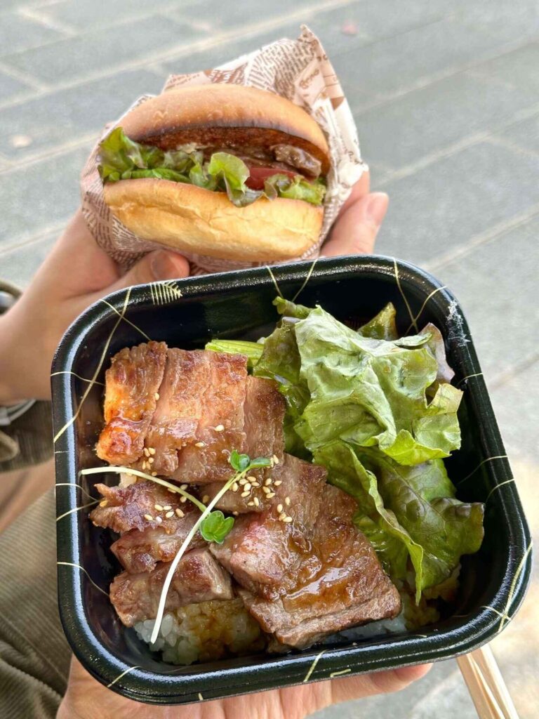 神戶牛漢堡與便當姬路┃Kushiyaki Kobe beef