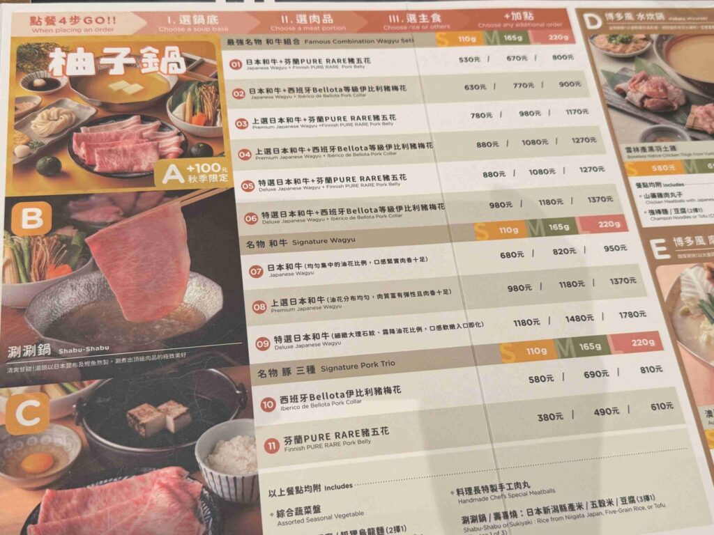 台中美食|新光黑毛屋:被0.5分糖的壽喜燒嚇到!推薦到12/31的柚子鍋,湯頭清爽卻不清淡!